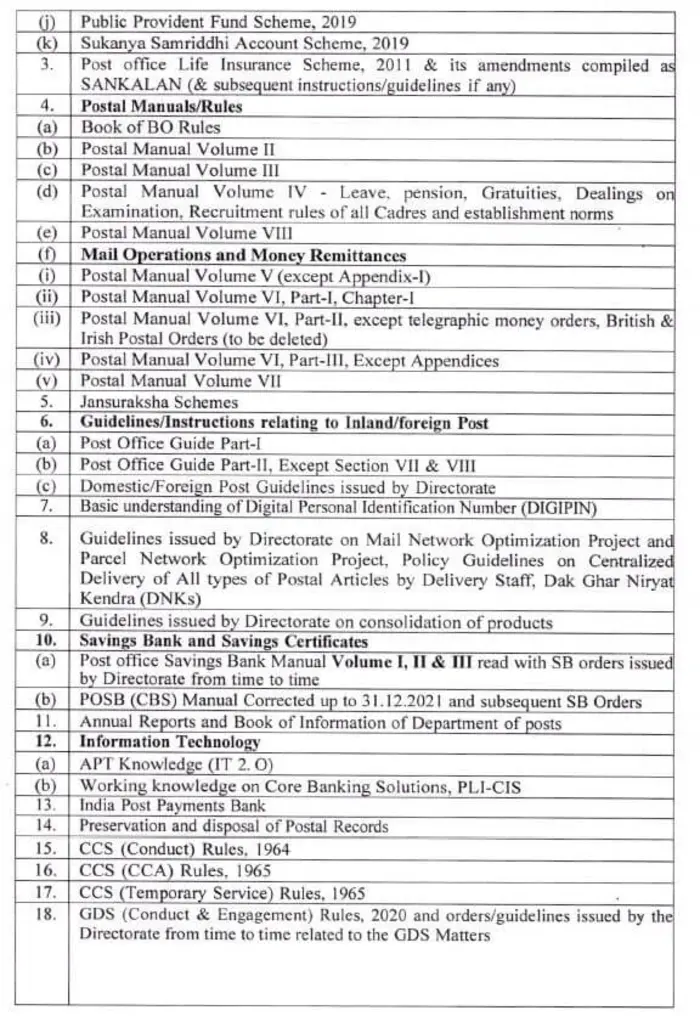 Revised IPO Exam Paper I Syllabus Page Second